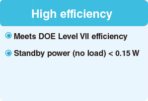 High efficiency
